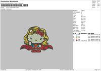 Kitty Super Embroidery File 6 sizes