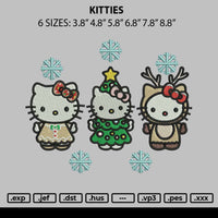 Kitties Embroidery File 6 sizes