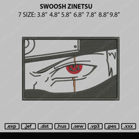 Kakashi Eyes Embroidery File 7 size