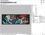 Kakashi Rectangle Embroidery File 4 size
