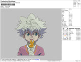 Killua Candy Embroidery File 4 size