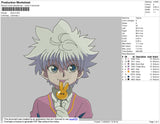 Killua Candy Embroidery File 4 size