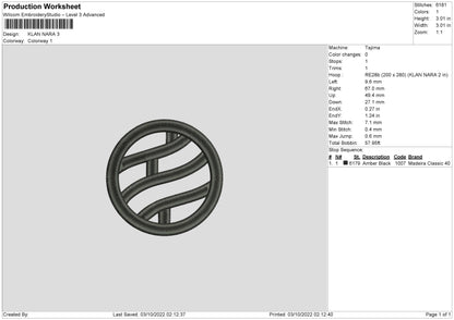 Klan Nara Embroidery File 6 sizes