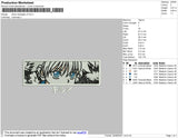 Killua Rectangle V3 Embroidery File 4 size