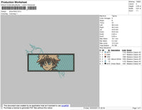 Killua Bold Embroidery File 4 size