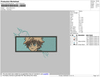 Killua Bold Embroidery File 4 size