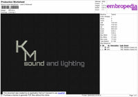 KM Embroidery File 4 size