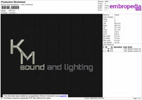 KM Embroidery File 4 size