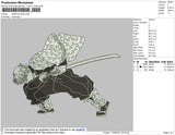 Kimetsu Bw Embroidery File 4 size