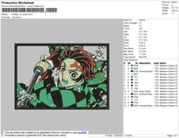 Kimetsu No Yaiba Embroidery File 4 size