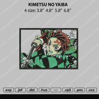 Kimetsu No Yaiba Embroidery File 4 size