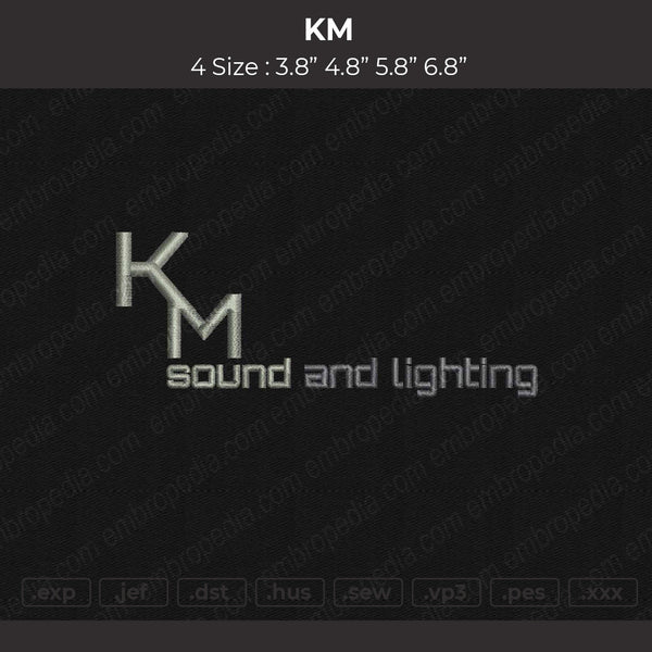 KM Embroidery File 4 size
