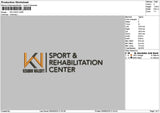 Kn Text V1 Embroidery File 6 sizes