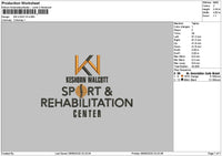 Kn Text V2 Embroidery File 6 sizes