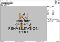 Kn Text V2 Embroidery File 6 sizes