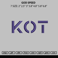Kot Embroidery File 6 sizes