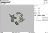 Koy Fish Embroidery FIle 6 sizes