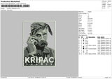 Kripac Shakur Embroidery File 4 sizes