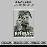 Kripac Shakur Embroidery File 4 sizes