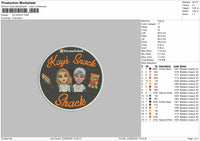 KS SHACK Embroidery File 6 sizes