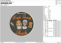 KS SHACK Embroidery File 6 sizes