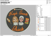 KS SHACK Embroidery File 6 sizes