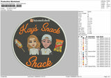 KS SHACK Embroidery File 6 sizes