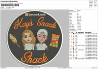 KS SHACK Embroidery File 6 sizes