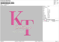 Creation Embroidery File 6 sizes