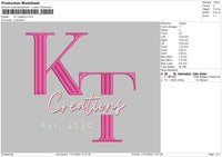 Creation Embroidery File 6 sizes