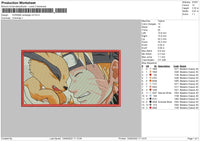 Kurama Rectangle V2 Embroidery File 5 sizes