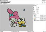 Kuromi Keropi Embroidery File 4 size