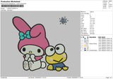 Kuromi Keropi Embroidery File 4 size