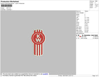 KW Embroidery File 3 size