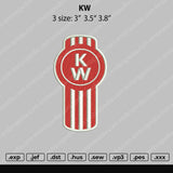 KW Embroidery File 3 size