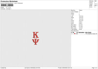 KY Embroidery File 4 size