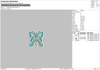 Butterfly Patch Embroidery File 6 sizes