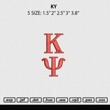 KY Embroidery File 4 size