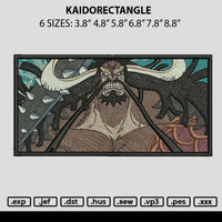 Kaidorectangle Embroidery File 6 sizes