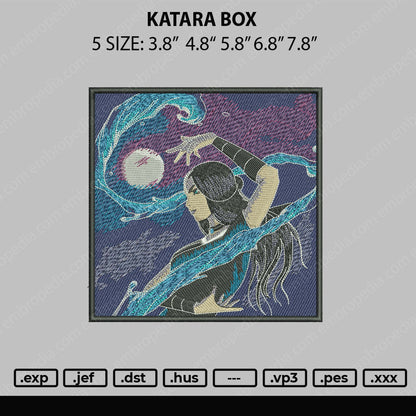 Katara Box Embroidery File 5 sizes