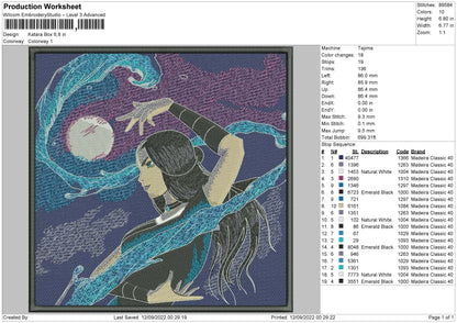 Katara Box Embroidery File 5 sizes