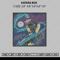 Katara Box Embroidery File 5 sizes