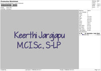 Keerthitext Embroidery File 6 sizes