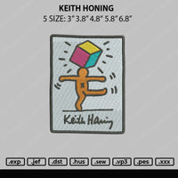 Keith Honing Embroidery File 5 sizes