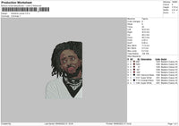Kendrick Lamar Embroidery File 4 size