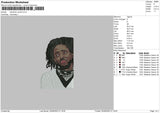 Kendrick Lamar Embroidery File 4 size