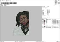 Kendrick Lamar Embroidery File 4 size