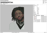 Kendrick Lamar Embroidery File 4 size