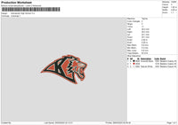 Tiger 2603 Embroidery File 6 sizes