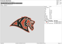 Tiger 2603 Embroidery File 6 sizes